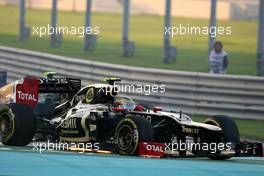 Romain Grosjean (FRA), Lotus F1 Team  04.11.2012. Formula 1 World Championship, Rd 18, Abu Dhabi Grand Prix, Abu Dhabi, UAE, Race Day