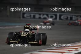 Kimi Raikkonen, Lotus Renault F1 Team  04.11.2012. Formula 1 World Championship, Rd 18, Abu Dhabi Grand Prix, Abu Dhabi, UAE, Race Day