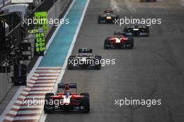 Timo Glock (GER) Marussia F1 Team MR01. 04.11.2012. Formula 1 World Championship, Rd 18, Abu Dhabi Grand Prix, Yas Marina Circuit, Abu Dhabi, Race Day.