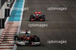 Fernando Alonso (ESP) Ferrari F2012. 04.11.2012. Formula 1 World Championship, Rd 18, Abu Dhabi Grand Prix, Yas Marina Circuit, Abu Dhabi, Race Day.