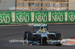 Nico Rosberg (GER) Mercedes AMG F1 W03. 04.11.2012. Formula 1 World Championship, Rd 18, Abu Dhabi Grand Prix, Yas Marina Circuit, Abu Dhabi, Race Day.