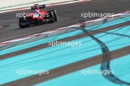 Timo Glock (GER) Marussia F1 Team MR01. 03.11.2012. Formula 1 World Championship, Rd 18, Abu Dhabi Grand Prix, Yas Marina Circuit, Abu Dhabi, Qualifying Day.