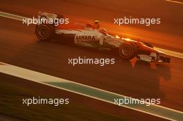 Nico Hulkenberg (GER) Sahara Force India F1 VJM05. 03.11.2012. Formula 1 World Championship, Rd 18, Abu Dhabi Grand Prix, Yas Marina Circuit, Abu Dhabi, Qualifying Day.
