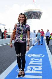 Jessica Ennis (GBR) Olympic Heptathlon Champion.  04.11.2012. Formula 1 World Championship, Rd 18, Abu Dhabi Grand Prix, Yas Marina Circuit, Abu Dhabi, Race Day.