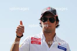 Sergio Perez (MEX) Sauber. 04.11.2012. Formula 1 World Championship, Rd 18, Abu Dhabi Grand Prix, Yas Marina Circuit, Abu Dhabi, Race Day.