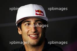 Daniel Ricciardo (AUS) Scuderia Toro Rosso in the FIA Press Conference. 01.11.2012. Formula 1 World Championship, Rd 18, Abu Dhabi Grand Prix, Yas Marina Circuit, Abu Dhabi, Preparation Day.