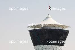 The Shams Tower. 01.11.2012. Formula 1 World Championship, Rd 18, Abu Dhabi Grand Prix, Yas Marina Circuit, Abu Dhabi, Preparation Day.