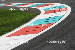 Kerb detail. 01.11.2012. Formula 1 World Championship, Rd 18, Abu Dhabi Grand Prix, Yas Marina Circuit, Abu Dhabi, Preparation Day.