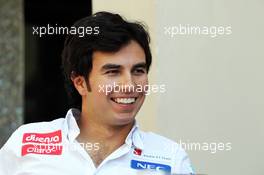 Sergio Perez (MEX) Sauber. 01.11.2012. Formula 1 World Championship, Rd 18, Abu Dhabi Grand Prix, Yas Marina Circuit, Abu Dhabi, Preparation Day.