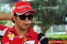Felipe Massa (BRA) Ferrari. 01.11.2012. Formula 1 World Championship, Rd 18, Abu Dhabi Grand Prix, Yas Marina Circuit, Abu Dhabi, Preparation Day.