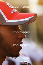 Lewis Hamilton (GBR) McLaren. 01.11.2012. Formula 1 World Championship, Rd 18, Abu Dhabi Grand Prix, Yas Marina Circuit, Abu Dhabi, Preparation Day.