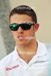 Paul di Resta (GBR) Sahara Force India F1. 01.11.2012. Formula 1 World Championship, Rd 18, Abu Dhabi Grand Prix, Yas Marina Circuit, Abu Dhabi, Preparation Day.