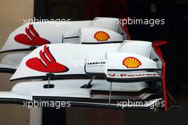 Ferrari F2012 front wing. 01.11.2012. Formula 1 World Championship, Rd 18, Abu Dhabi Grand Prix, Yas Marina Circuit, Abu Dhabi, Preparation Day.