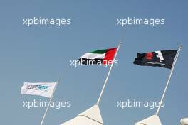 Flags. 01.11.2012. Formula 1 World Championship, Rd 18, Abu Dhabi Grand Prix, Yas Marina Circuit, Abu Dhabi, Preparation Day.