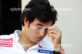 Sergio Perez (MEX) Sauber. 01.11.2012. Formula 1 World Championship, Rd 18, Abu Dhabi Grand Prix, Yas Marina Circuit, Abu Dhabi, Preparation Day.