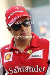 Felipe Massa (BRA) Ferrari. 01.11.2012. Formula 1 World Championship, Rd 18, Abu Dhabi Grand Prix, Yas Marina Circuit, Abu Dhabi, Preparation Day.