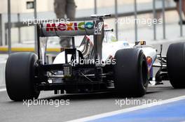 Robin Frijns (NLD) Sauber C31 Test Driver rear wing. 06.11.2012. Formula 1 Young Drivers Test, Day 1, Yas Marina Circuit, Abu Dhabi, UAE.