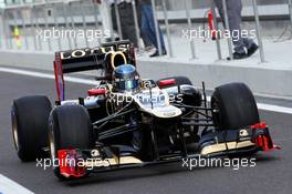 Nicolas Prost (FRA) Lotus F1 E20 Test Driver. 06.11.2012. Formula 1 Young Drivers Test, Day 1, Yas Marina Circuit, Abu Dhabi, UAE.