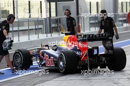 Robin Frijns (NLD) Red Bull Racing RB8 Test Driver. 08.11.2012. Formula 1 Young Drivers Test, Day 3, Yas Marina Circuit, Abu Dhabi, UAE.