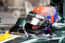 Alexander Rossi (USA) Caterham CT01 Test Driver. 08.11.2012. Formula 1 Young Drivers Test, Day 3, Yas Marina Circuit, Abu Dhabi, UAE.