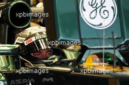 Giedo van der Garde (NED) Caterham CT01 Third Driver. 07.11.2012. Formula 1 Young Drivers Test, Day 2, Yas Marina Circuit, Abu Dhabi, UAE.