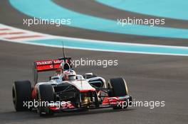 Gary Paffett (GBR) McLaren MP4/27 Test Driver. 06.11.2012. Formula 1 Young Drivers Test, Day 1, Yas Marina Circuit, Abu Dhabi, UAE.