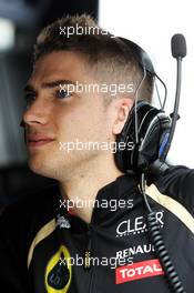 Edoardo Mortara (ITA) Lotus F1 Test Driver. 06.11.2012. Formula 1 Young Drivers Test, Day 1, Yas Marina Circuit, Abu Dhabi, UAE.