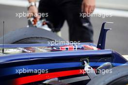 Red Bull Racing RB8 chassis detail. 07.11.2012. Formula 1 Young Drivers Test, Day 2, Yas Marina Circuit, Abu Dhabi, UAE.