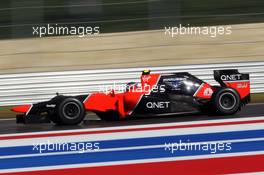 Charles Pic (FRA) Marussia F1 Team MR01. 16.11.2012. Formula 1 World Championship, Rd 19, United States Grand Prix, Austin, Texas, USA, Practice Day.