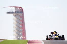 Mark Webber (AUS) Red Bull Racing RB8. 16.11.2012. Formula 1 World Championship, Rd 19, United States Grand Prix, Austin, Texas, USA, Practice Day.