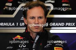 Christian Horner (GBR) Red Bull Racing Team Principal in the FIA Press Conference. 16.11.2012. Formula 1 World Championship, Rd 19, United States Grand Prix, Austin, Texas, USA, Practice Day.