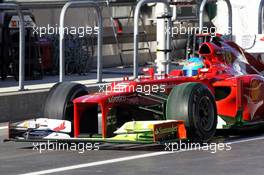 Fernando Alonso (ESP) Ferrari F2012 running flow-vis paint. 16.11.2012. Formula 1 World Championship, Rd 19, United States Grand Prix, Austin, Texas, USA, Practice Day.
