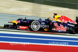 Sebastian Vettel (GER) Red Bull Racing RB8. 16.11.2012. Formula 1 World Championship, Rd 19, United States Grand Prix, Austin, Texas, USA, Practice Day.