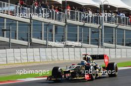 Kimi Raikkonen (FIN) Lotus F1 E20. 16.11.2012. Formula 1 World Championship, Rd 19, United States Grand Prix, Austin, Texas, USA, Practice Day.
