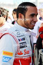 Lewis Hamilton (GBR) McLaren on the grid. 18.11.2012. Formula 1 World Championship, Rd 19, United States Grand Prix, Austin, Texas, USA, Race Day.