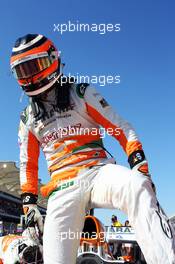 Nico Hulkenberg (GER) Sahara Force India F1 VJM05 on the grid. 18.11.2012. Formula 1 World Championship, Rd 19, United States Grand Prix, Austin, Texas, USA, Race Day.