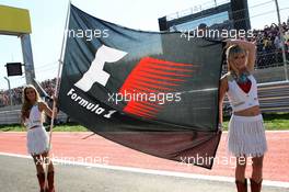 F1 flag on the grid. 18.11.2012. Formula 1 World Championship, Rd 19, United States Grand Prix, Austin, Texas, USA, Race Day.
