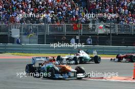 Paul di Resta (GBR) Sahara Force India VJM05. 18.11.2012. Formula 1 World Championship, Rd 19, United States Grand Prix, Austin, Texas, USA, Race Day.