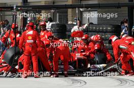 Felipe Massa (BRA) Ferrari F2012 makes a pit stop. 18.11.2012. Formula 1 World Championship, Rd 19, United States Grand Prix, Austin, Texas, USA, Race Day.