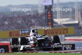 Kamui Kobayashi (JPN) Sauber C31. 18.11.2012. Formula 1 World Championship, Rd 19, United States Grand Prix, Austin, Texas, USA, Race Day.
