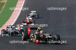Romain Grosjean (FRA) Lotus F1 E20. 18.11.2012. Formula 1 World Championship, Rd 19, United States Grand Prix, Austin, Texas, USA, Race Day.