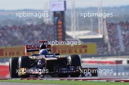 Daniel Ricciardo (AUS) Scuderia Toro Rosso STR7. 18.11.2012. Formula 1 World Championship, Rd 19, United States Grand Prix, Austin, Texas, USA, Race Day.