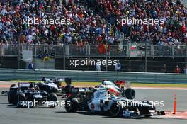 Sergio Perez (MEX) Sauber C31. 18.11.2012. Formula 1 World Championship, Rd 19, United States Grand Prix, Austin, Texas, USA, Race Day.