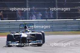 Nico Rosberg (GER) Mercedes AMG F1 W03. 18.11.2012. Formula 1 World Championship, Rd 19, United States Grand Prix, Austin, Texas, USA, Race Day.
