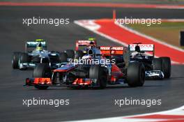 Jenson Button (GBR) McLaren MP4/27. 18.11.2012. Formula 1 World Championship, Rd 19, United States Grand Prix, Austin, Texas, USA, Race Day.