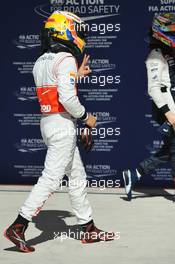 Lewis Hamilton (GBR) McLaren celebrates second position in parc ferme. 17.11.2012. Formula 1 World Championship, Rd 19, United States Grand Prix, Austin, Texas, USA, Qualifying Day.