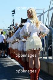 Grid girls. 17.11.2012. Formula 1 World Championship, Rd 19, United States Grand Prix, Austin, Texas, USA, Qualifying Day.