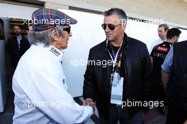 Matt LeBlanc (USA) Actor with Jackie Stewart (GBR). 17.11.2012. Formula 1 World Championship, Rd 19, United States Grand Prix, Austin, Texas, USA, Qualifying Day.