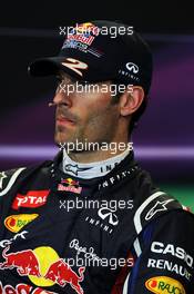Mark Webber (AUS) Red Bull Racing in the FIA Press Conference. 17.11.2012. Formula 1 World Championship, Rd 19, United States Grand Prix, Austin, Texas, USA, Qualifying Day.