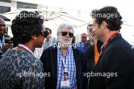 George Lucas (USA) Star Wars Creator with his partner Mellody Hobson (USA) and Patrick Dempsey (USA) Actor (Right). 17.11.2012. Formula 1 World Championship, Rd 19, United States Grand Prix, Austin, Texas, USA, Qualifying Day.